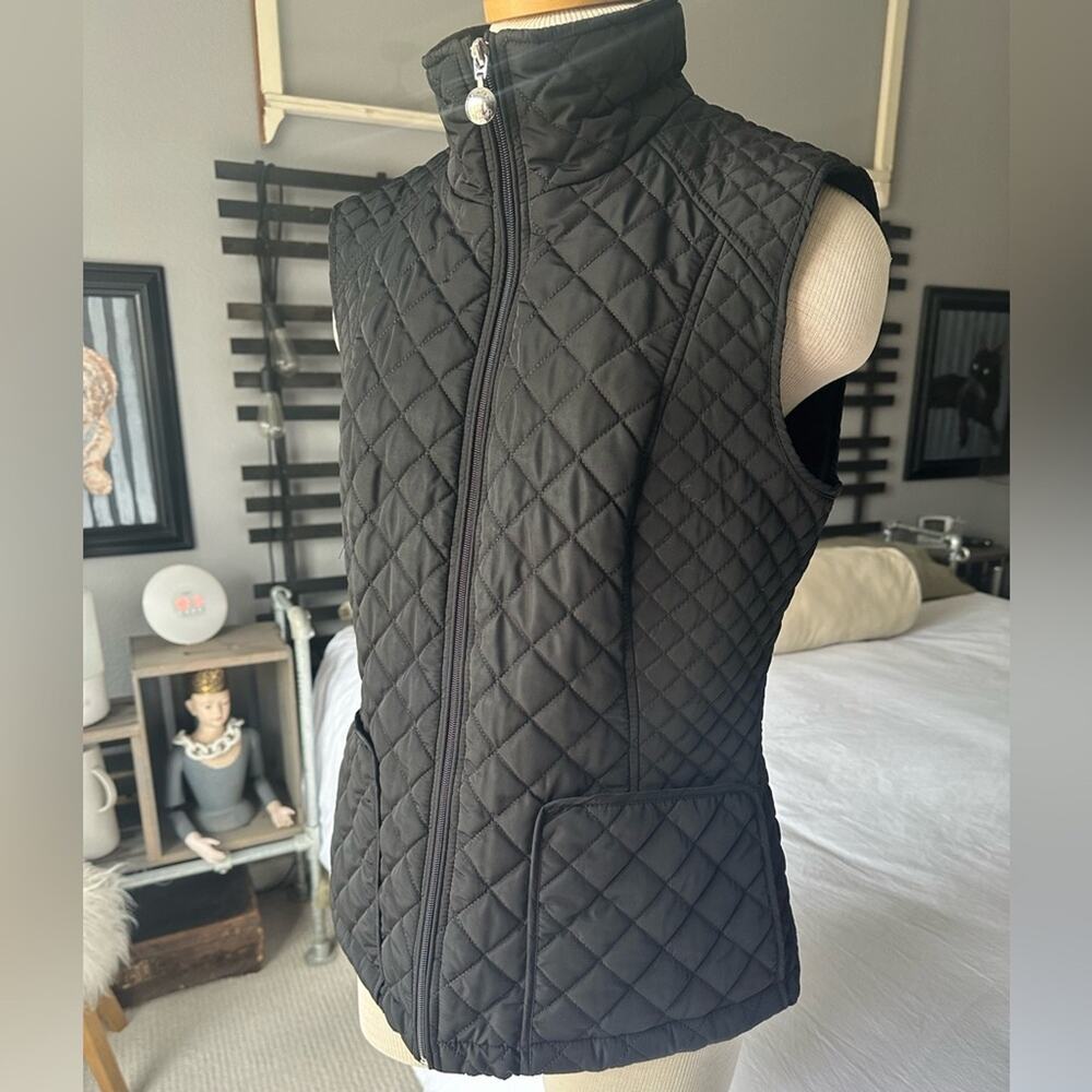 Calvin Klein Black Quilted Vest, size medium - Picture 2 of 13